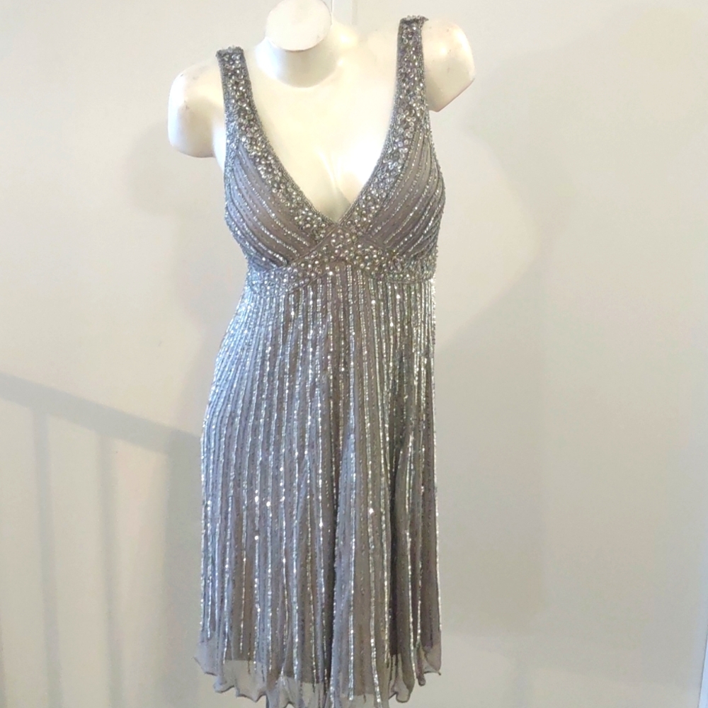 Ste'nay SILK Beaded Cocktail Dress